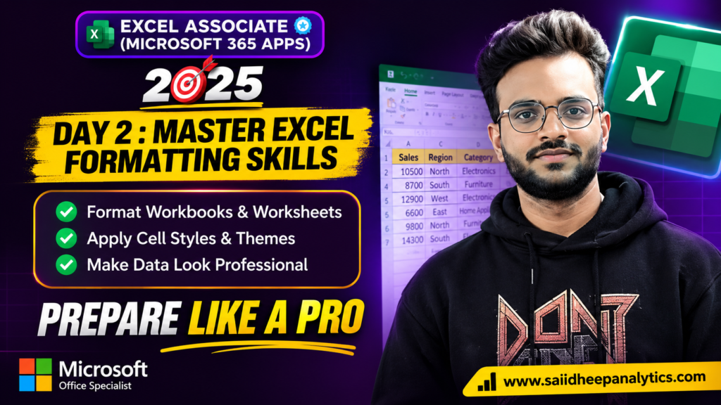 Master Microsoft Excel Formatting Skills 2025 - Excel Associate MO-210 Tutorial