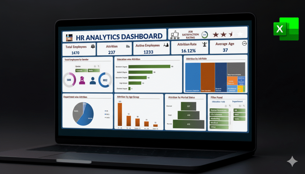 HR Analytics Excel Dashboard